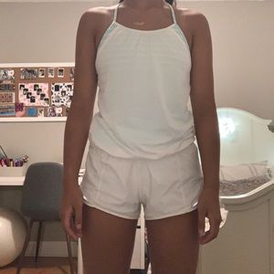 Ivivva white double Dutch tank size 14 EUC